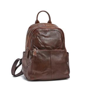 กระเป๋าเป้สะพายหลังหนังแท้สำหรับผู้หญิง สไตล์มินิมอล สำหรับเดินทางช่วงฤดูใบไม้ผลิ หนังวัวนุ่มแบบวินเทจ กันน้ำ เป็นมิตรกับสิ่งแวดล้อม เหมาะสำหรับไปเรียนมหาวิทยาลัยหรือโรงเรียน - Product Image 5