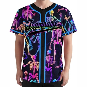 เสื้อเบสบอลพิมพ์ลายเต็มตัวแบบระบายอากาศได้ดี เหมาะสำหรับกีฬาเบสบอลและกิจกรรมกลางแจ้ง - Product Image 3