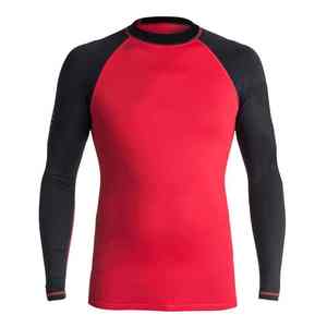 Rashguard pour homme à séchage rapide et confortable, couleur unie, manches longues, pour le fitness - Product Image 1