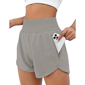 AMIB SPORTS Pantalones Cortos Deportivos para Mujer, Cintura Alta, Estampado de Leopardo, Estilo Motociclista, Resistentes al Viento, de Secado Rápido, Transpirables e Impermeables - Product Image 1