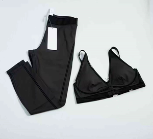 Nouveauté : Ensembles de sport sans couture pour femmes, dégradés, respirants, en maille nid d'abeille, pour yoga, vêtements de yoga recyclés - Product Image 4