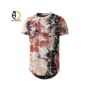 T-shirt personnalisé en coton 100% délavé à l'acide pour homme, coupe oversize, motif vintage, style hip-hop, tissu tricoté épais - Product Image 5