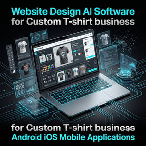 Logiciel d'IA pour la conception de sites web pour les entreprises de t-shirts personnalisés, applications mobiles Android iOS, plugin WordPress Shopify, logiciel CRM IA - Product Image 3
