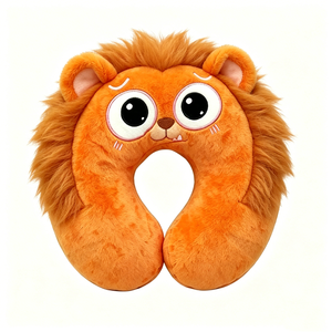 Almohada de cuello con diseño de león, almohada de viaje en forma de U con diseño de animal, linda almohada de soporte para el cuello con diseño de león - Product Image 1