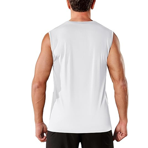Custom Logo <b>Singlet</b> Athletics Vests Print Running Training Tank Top <b>Men</b> 90%Polyester 10%Spandex Sublimation <b>Men's</b> Mesh Tank Top - Product Image 2