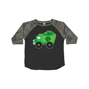 Camiseta para Niños de Manga Corta con Diseño de Camión y Trébol, Camiseta Informal de Jersey para Niños Pequeños, 100% Algodón, Cuello Redondo, Diseño de Dibujos Animados - Product Image 3