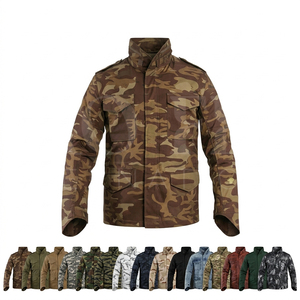Sportswear New <b>Camouflage</b> Design Print Stand Collar Utility <b>Jacket</b> Lightweight Outdoor Workwear Windproof Multiple Pocket <b>Jacket</b> - Product Image 1