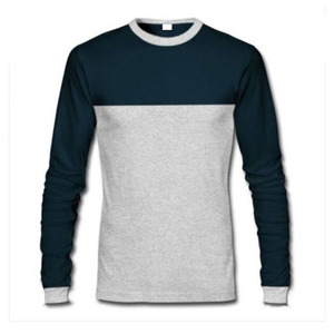 Pull tricoté 100 % coton épais 290 g/m² à rayures fines imprimées, coupe classique vintage, manches longues, pour homme, automne-printemps - Product Image 4
