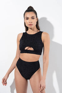 Ropa de Pole Dance de Alta Calidad para Mujer 2026, Cuello Alto, Ligera, Transpirable, Tejido Elástico, Suministro OEM, Tops de Rendimiento para Mujer - Product Image 6