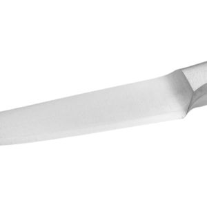 Couteaux de cuisine professionnels noirs avec lame large argentée, trois rivets métalliques et manche ergonomique pour couper les légumes - Product Image 5