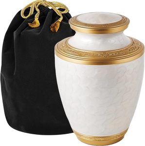 Distinctive Adult Aluminum Cremation Tribute <b>Ash</b> Container Funeral Memorial <b>Keepsake</b> With Smooth Polished Exterior - Product Image 3