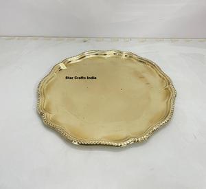 Ensemble de plateaux en métal doré de luxe vintage turc pour le Ramadan, écologiques, rectangulaires, pour servir des en-cas/desserts, pour la maison, le bureau, Thanksgiving - Product Image 4