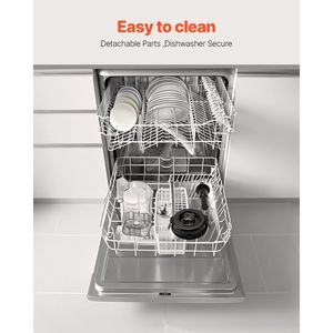 Robot da Cucina Multifunzione Professionale da 68 oz (2L) con Motore Potente da 1400W e Opzioni di Ricarica (Spina UK/US) - Product Image 6