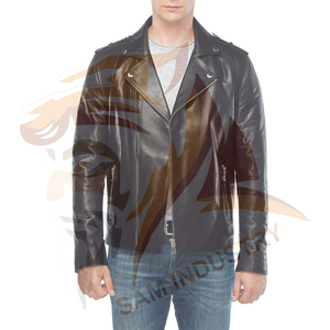 Fashionable Style Outdoor Wear Unique Design <b>Men</b> <b>Leather</b> <b>Jacket</b> Heavyweight Regular Size <b>Men</b> <b>Leather</b> <b>Jacket</b> - Product Image 6
