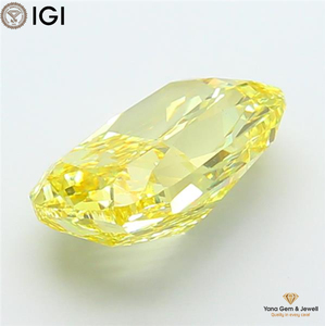 Diamant de laboratoire CVD en forme de coussin avec certificat IGI, 7,02 carats, clarté VS2, couleur jaune vif fantaisie, pour fiançailles spéciales - Product Image 5