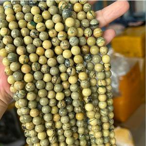 ลูกปัดพลอยแจสเปอร์สีเทาธรรมชาติแบบหลวม ความยาว 15 นิ้ว รับรองโดย IGI สำหรับทำเครื่องประดับ DIY สร้อยคอ สร้อยข้อมือ อุปกรณ์งานฝีมือ - Product Image 3