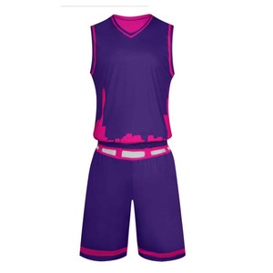 High-quality custom printed basketball uniform set, sleeveless, team name available, customizable polyester sportswear. - Product Image 5