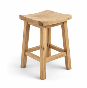 Silla Taburete de Estilo Tradicional Antiguo, Fabricada con Madera de Teca de Alta Calidad, para Baño y Hogar - Product Image 3