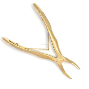Juego de Pinzas de Extracción Dental Pediátricas Chapadas en Oro, Instrumentos Quirúrgicos de Acero Inoxidable, Proveedor Mayorista - Product Image 6