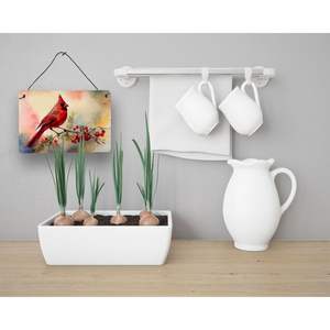 Cardinal Kitchen Wall Decor New 8HX12W Multicolor Aluminum Metal <b>Sign</b> <b>Door</b> Hanging Plaque for Home <b>Bathroom</b> Bar Decor - Product Image 3