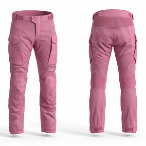 Pantalon de moto en cuir de sécurité pour homme, respirant, avec protections, coupe ajustée, rembourré aux genoux, pour la course moto - Product Image 5