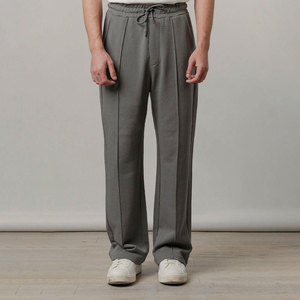 Men Straight Mid Waist <b>Slim</b> Fit <b>Jogger</b> Pant Casual with Side Pockets Lightweight Breathable All Day Indoor Outdoor - Product Image 1