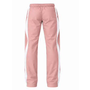 Conjunto Deportivo Rosa y Blanco con Capucha, Chaqueta con Cierre Completo, Pantalones de Pierna Recta, Ropa Deportiva Personalizada para Entrenamiento, Conjunto de Dos Piezas - Product Image 5