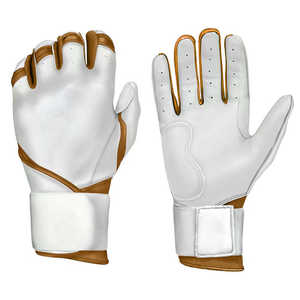 Guantes de Béisbol de Cuero Genuino de Alta Calidad OEM, Transpirables, Cómodos, Duraderos, con Cierre de Gancho y Bucle Ambidiestro - Product Image 6