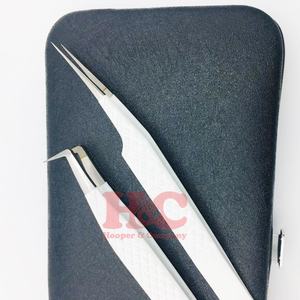 Pince à épiler à 90 degrés Volume droit Isolation pince à cils Durable Meilleure qualité Fibre Pointe Extension Pince à épiler Logo vison - Product Image 5