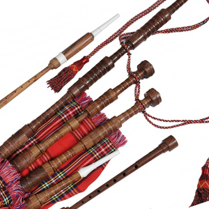 Instruments de musique écossais traditionnels : Ensemble de dudelsots des Highlands en bois de rose naturel pour défilés, cérémonies et spectacles sur scène - Product Image 4