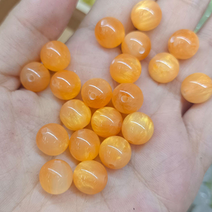 DS Factory <b>Direct</b> Sell New Pearlescent 10mm Round <b>Beads</b> Imitation Cat's Eye Resin <b>Beads</b> DIY Jewelry Accessories - Product Image 5