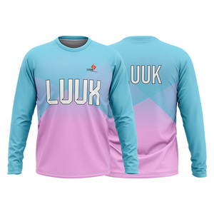 T-shirt à manches longues col rond, manches longues, sublimation, séchage rapide, unisexe adulte, haut de sport unisexe toutes saisons - Product Image 3