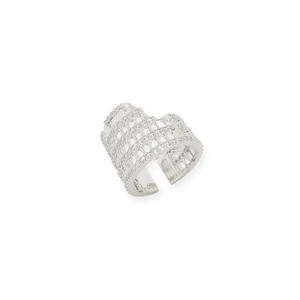 Colosseum Inspired Architectural Wrap <b>Ring</b> in Sterling Silver Modern Impossible Design <b>Statement</b> <b>Ring</b> with Sculptural Landmark - Product Image 4
