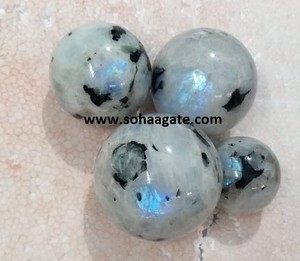 Hot Selling On Soha Agate Natural Rainbow Moonstone <b>Crystal</b> Ball and Carved Gemstone <b>Sphere</b> for Collectors & Chakra Balancing - Product Image 2