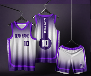 Conjunto de Uniforme de Baloncesto Personalizado para Hombre, Sublimado, Ligero, Transpirable, Camiseta y Pantalones Cortos para Equipo, Fabricante de Ropa Deportiva Transpirable - Product Image 1