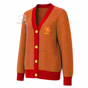 NSPDK Sorority <b>Cardigan</b> <b>Sweater</b> Women's Embroidered Crest Button Front V-Neck Long Sleeve <b>Cardigan</b> Greek Life Apparel - Product Image 2