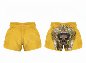 Shorts de Muay Thai personnalisés en polyester léger de haute qualité pour la lutte, le karaté, la boxe, le MMA, avec broderie personnalisée pour la salle de sport - Product Image 4