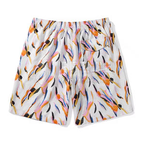 Pantalones Cortos de Playa para Hombre, Casuales de Verano, Cintura Alta, con Cordón, Transpirables, de Secado Rápido, Poliéster/Algodón, para Entrenamiento y Fitness - Product Image 2