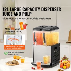 Dispenser per Bevande Commerciale in Acciaio Inox 12L/12.7QT, Macchina per Tè Freddo 286W per Feste - Product Image 2