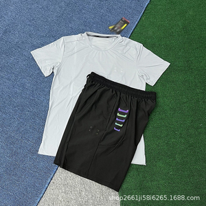 Conjunto de Camisetas de Cuello Redondo de Manga Corta Estampadas de Alta Calidad con Diseño Personalizado, Transpirables y Holgadas para Hombre, Verano - Product Image 4