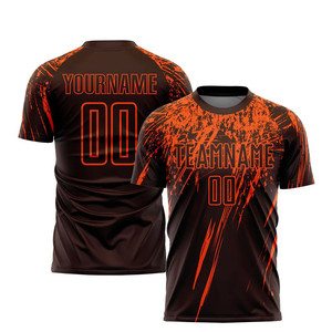 Custom Men's T-Shirts Personalized Full Dye Sublimation Jerseys Team Uniforms Athletic Personalized Sublimation soccer jersey - Product Image 3