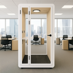 Cabina Telefónica Modular para Interiores Solo Plus HIPOD, Muebles Modernos para el Hogar y la Oficina, con Puerta de Partición HIPOD para Uso en Oficinas - Product Image 3