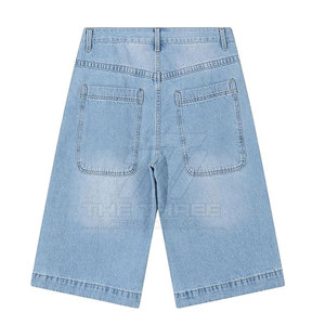 Pantalones Cortos de Mezclilla para Hombre, Clásicos, de Moda Diaria, 100% Algodón, Aspecto Premium, Transpirables, Ecológicos, de Secado Rápido, Casuales, a la Moda, al por Mayor - Product Image 2