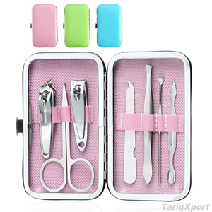 Best Selling 7-in-1 Manicure <b>Set</b> with <b>Nail</b> Clipper & Cuticle Care Tools Portable Travel Case - Product Image 3