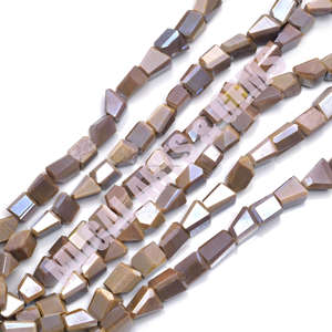 Cuentas de piedra lunar caribeña natural facetadas hechas a mano, hebra de 8 pulgadas, 6,5x10,5mm, 9x13,5mm, piedras preciosas de forma elegante para la fabricación de joyas - Product Image 1