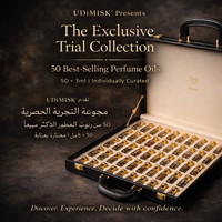 UDiMiSK ®   Kit d'échantillons d'huiles de parfum de luxe 3ML x 50 fragrances pour la revente, collection premium d'Attar en gros