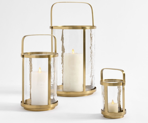 Acube Industries Straight <b>Brass</b> <b>Lantern</b> Clear Glass Panel Heat Resistant Reusable Christmas Home Decoration High Quality - Product Image 3
