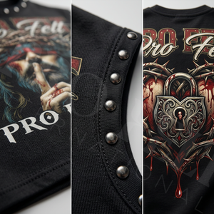 Custom Raw Edge Whole Sale Private Label Breathable Apparel Sleeveless T Shirts 450 GSM Heavy Weight French Terry T Shirts Men's - Product Image 4