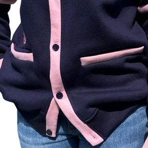 Cardigan en polaire brodé personnalisé pour hommes, femmes et jeunes, fermeture boutonnée intégrale, veste décontractée chaude, logo personnalisé, famille - Product Image 3