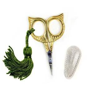 Ciseaux professionnels en acier inoxydable personnalisés, couleur plasma, pour broderie, lames droites affûtées, pour droitiers, avec étui, durables, pour nail art - Product Image 5